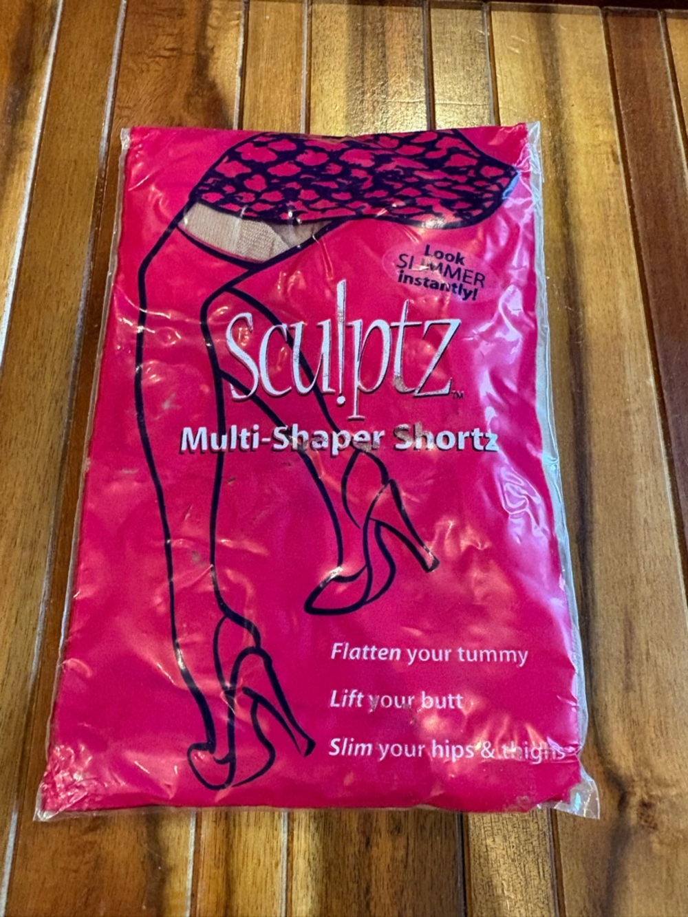 Vintage Scuptz by Silkies Multi Shortz Shapewear USA Queen XL Nude Nylon